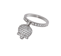 Anneau Chantecler Femme Campanelle in Or blanc Diamante 0.820 Ct 17982 - 17982-15
